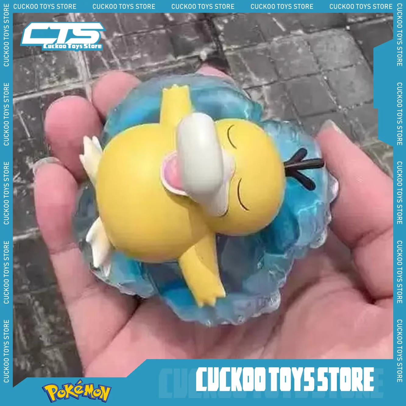 Anime Pokemon Figure Gk Psyduck Figures Sleeping Psyduck Cute Figurine Collect Statue Model Dolls Decoration Toys Christmas Gift