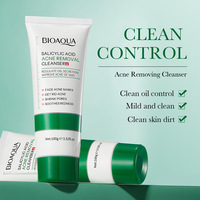 1/2pcs Salicylic Acid Facial Cleanser Acne Treatment Moisturizing Oil Control skincare Face Wash Foam Face Cleanser Skin Care