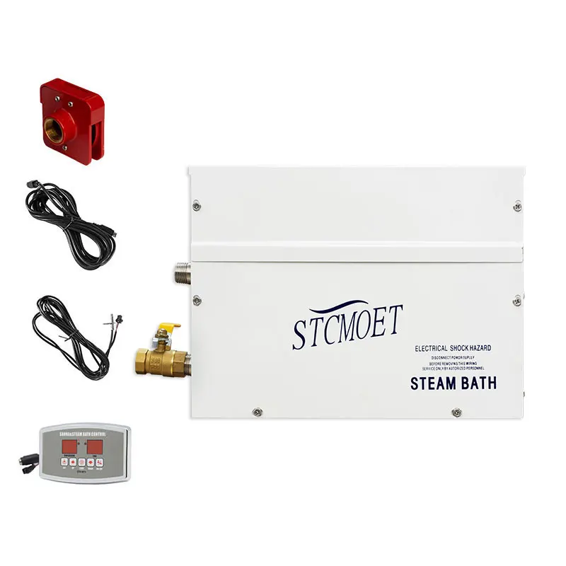 

STCMOET 3KW Modern Design Electric Steam Sauna Bath Generator Small Wet Steam for Sauna Rooms