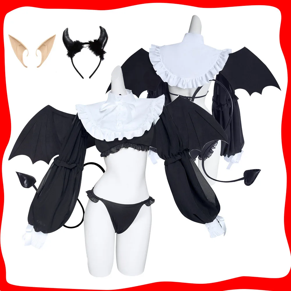 

Kitagawa Cos Marin Cosplay Women Girls Little Devil Costume HeadBand for Female Disguise Anime Halloween Carnival Party Suit
