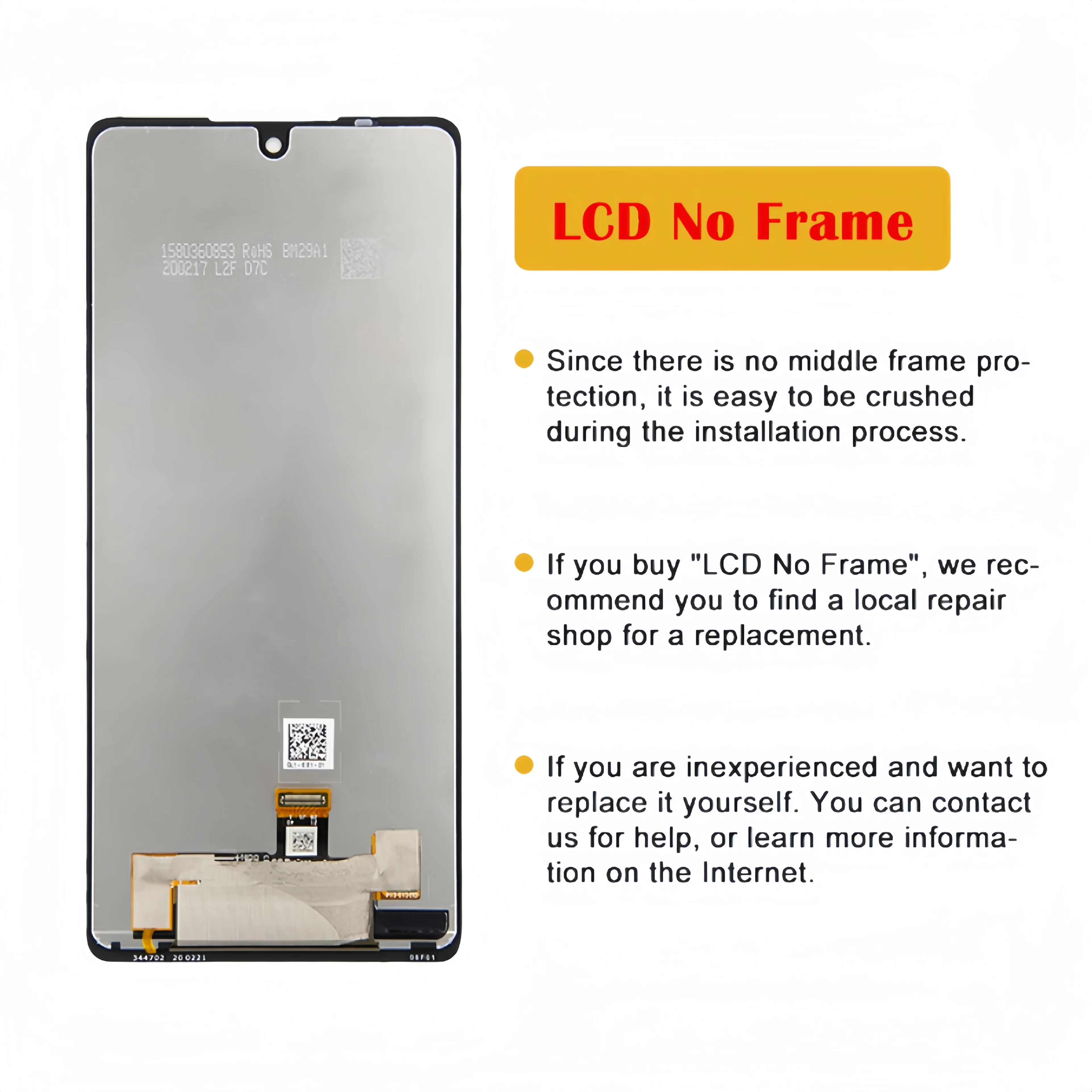 LCD touch screen replacement for LG K71 q730, Stylo 6, lmq730TM, lmq730TM, digitizer Assembly