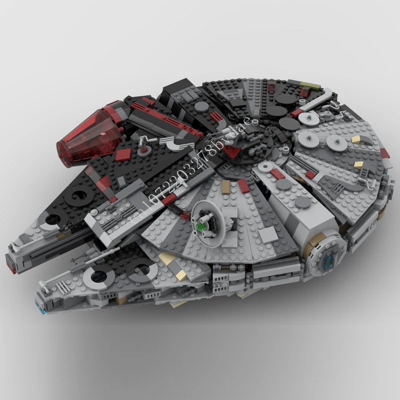 

1983PCS Dark&Light Falcon Space War Military MOC SpaceShip Battle Model Building Block Architecture DIY Education Model Toy Gift