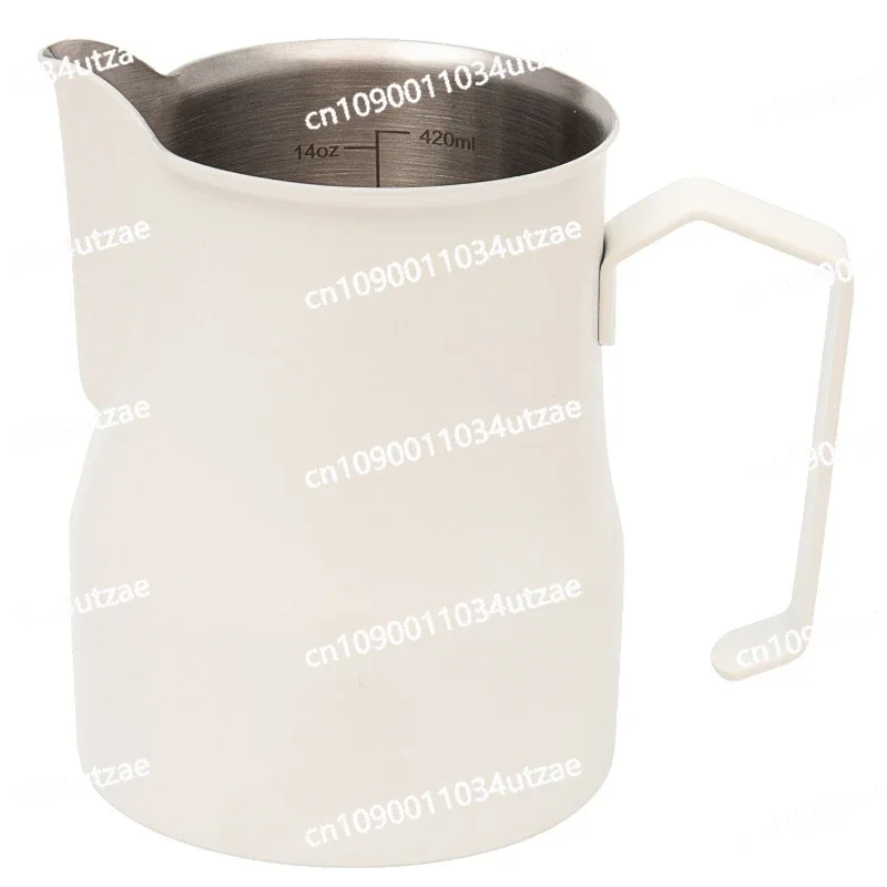 Stainless Steel Crane Mouth Beating Tank Pointed Mouth Italian with Scale Big Belly Coffee Cup Latte Utensils