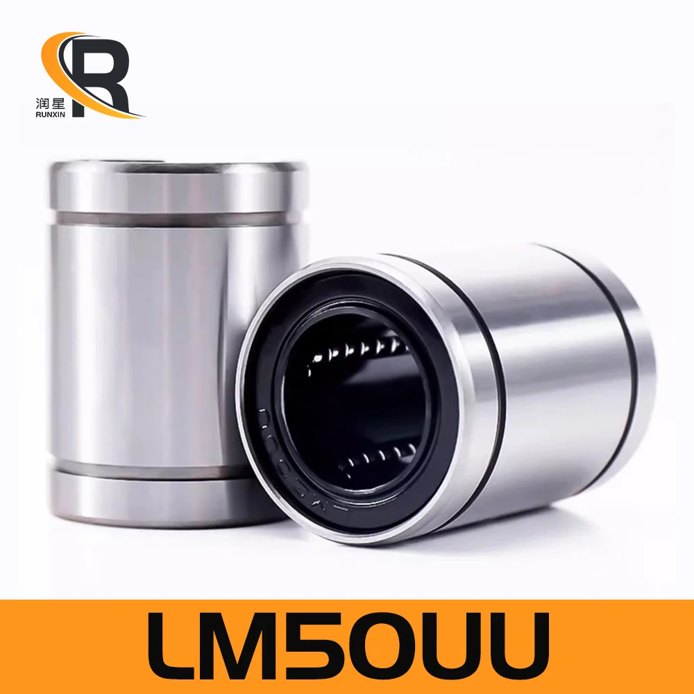 

RXTNC LM50UU lm50uu GCr15 Linear Bearings high precision Sliding Extended Ball Guide Bushing