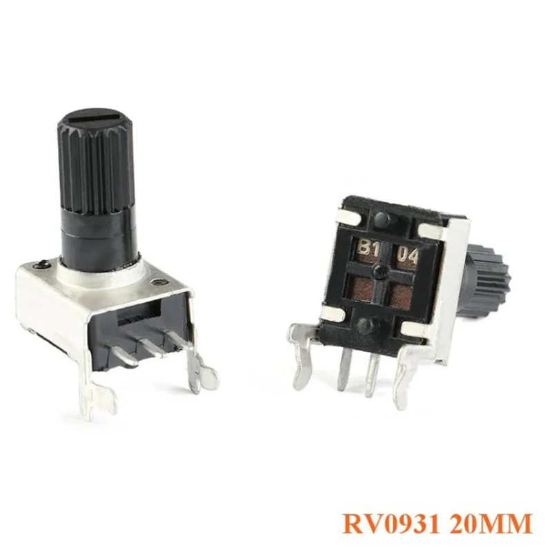 10pcs RV0931 Potentiometer Side-Adjustable Handle 20mm Shaft 1KB102 5KB502 10KB103 50KB503 100KB504 WH09 0931