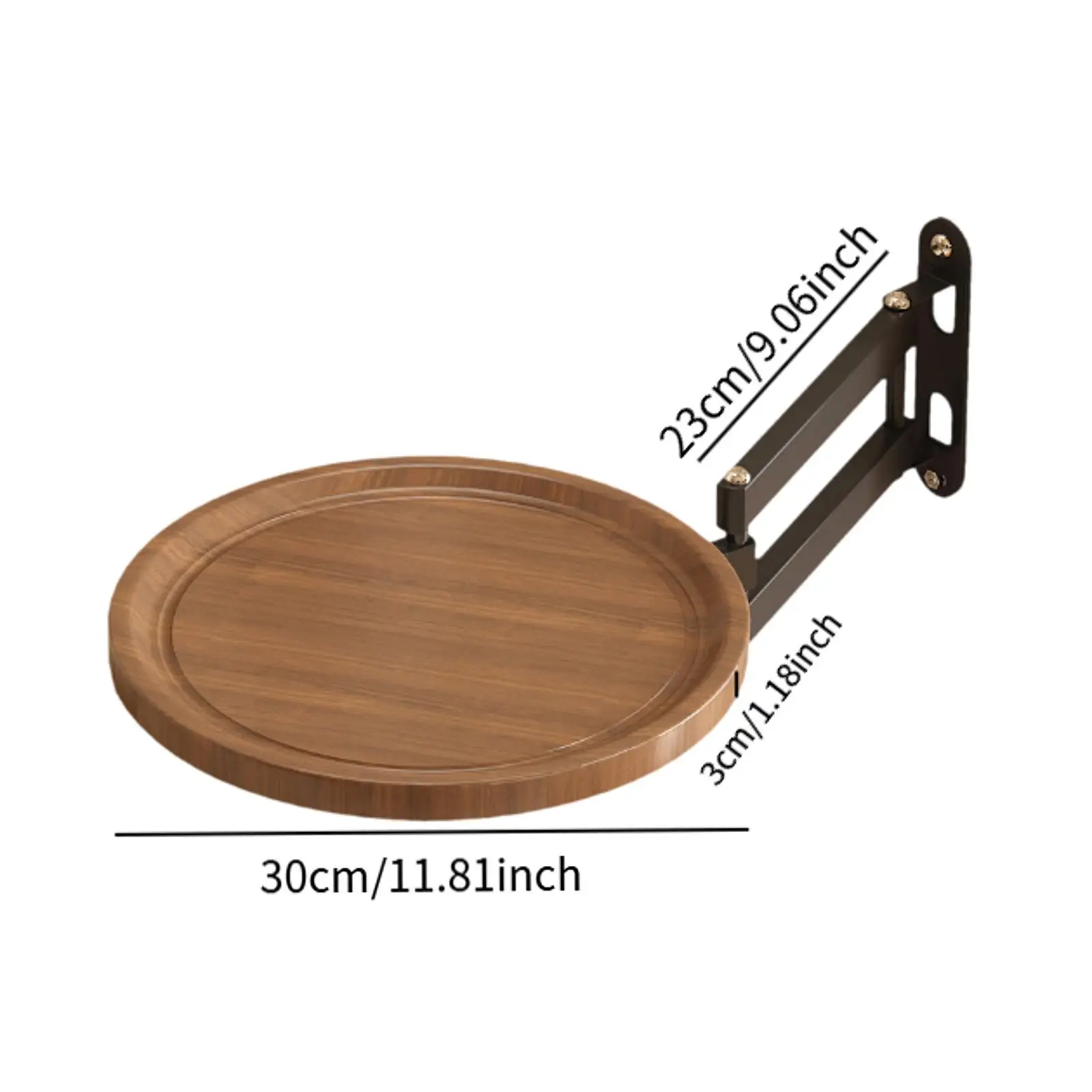 Wall Mounted Folding Table Rotating Rack for Farmhouse Living Room Store