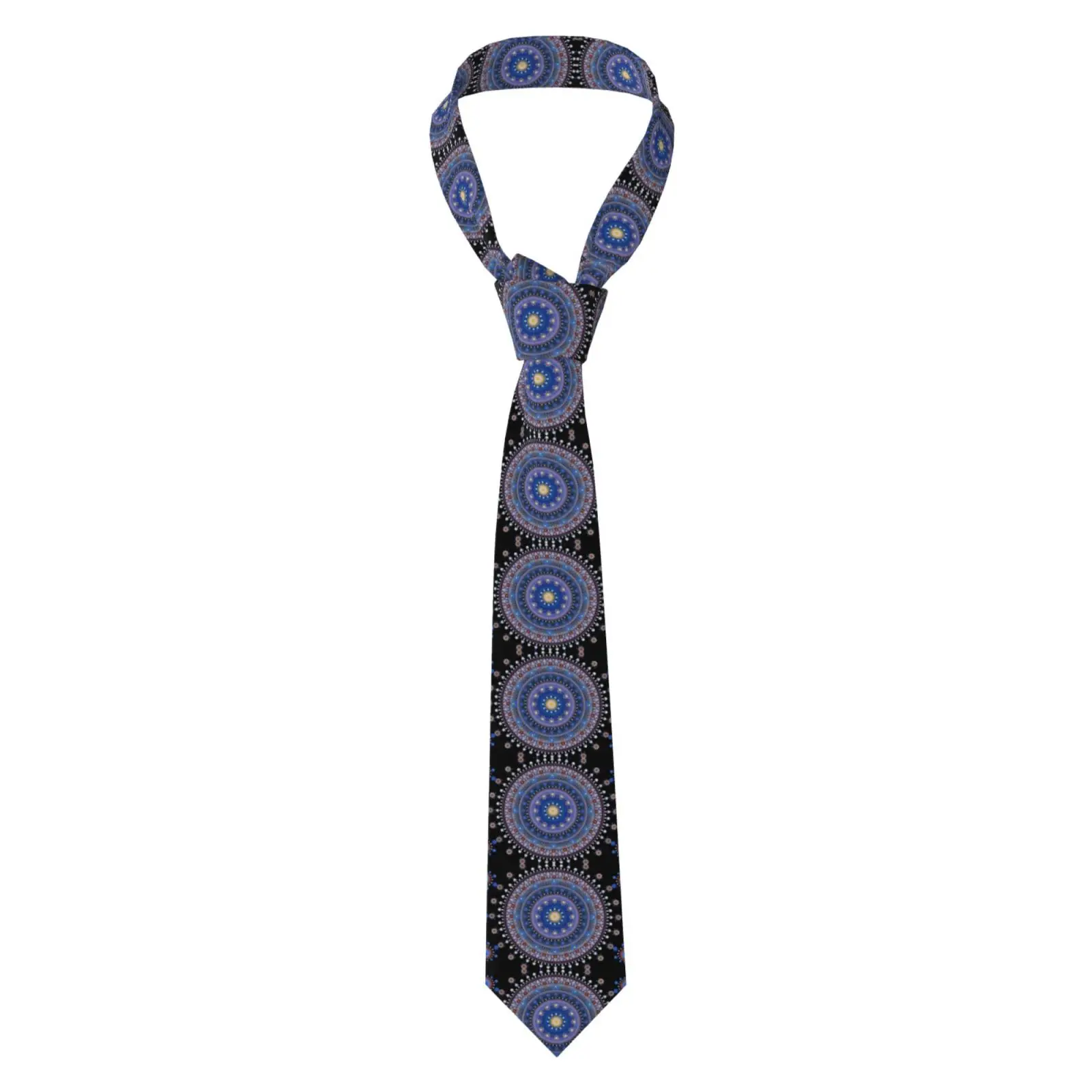 Men Slim Mandala Ethnic Pattern Necktie Casual Business Party Costume Tie Unisex Fashion Accessory For Banquet Daily Wea