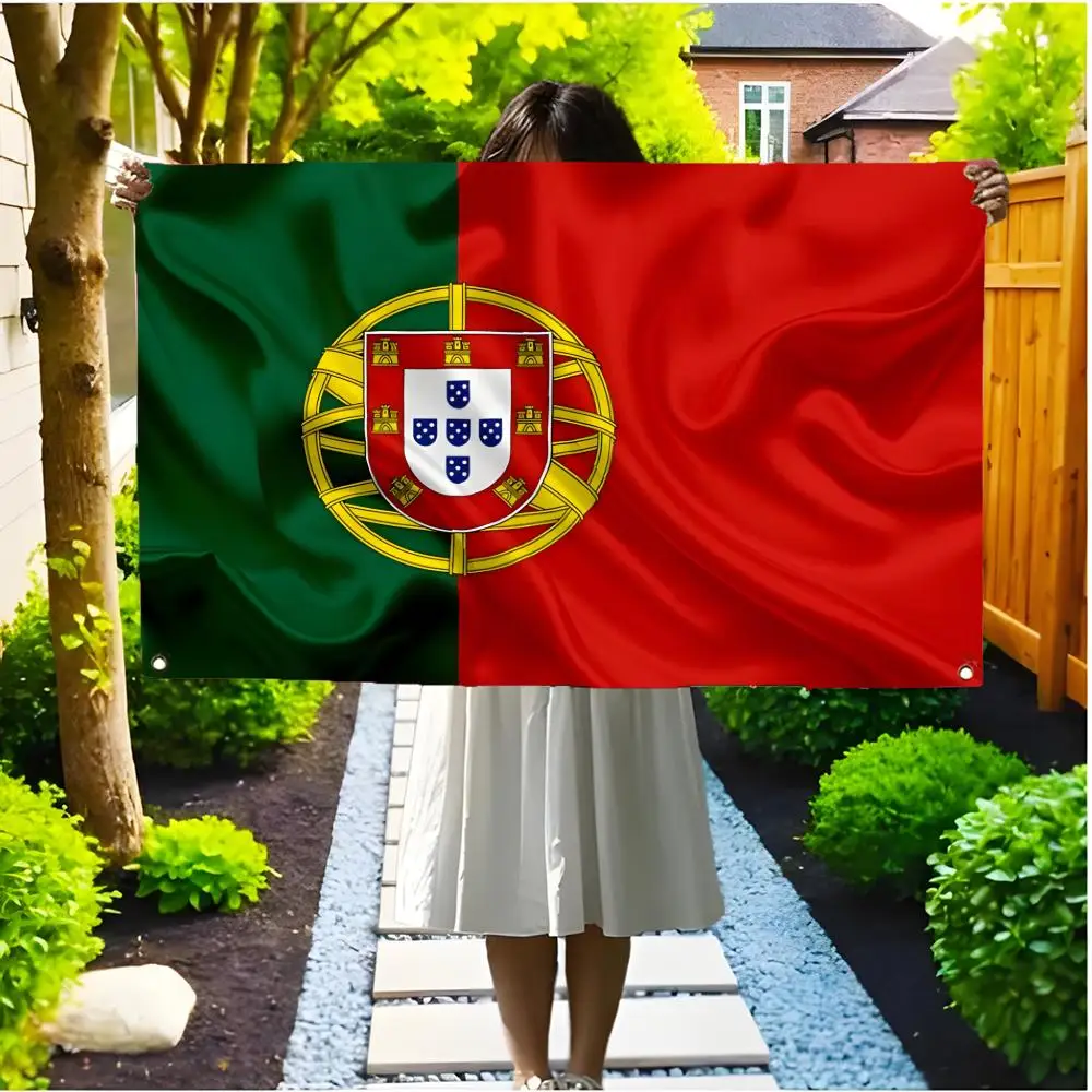 Portugal Port Wine Flags Borderless four-ring ornament indoor outdoor decoration effortless to hang
