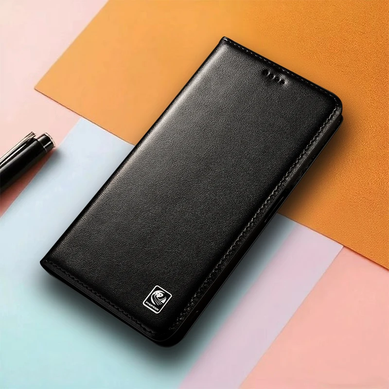 

Genuine Leather Flip Case For Tecno Camon 19 20 20S 30 30S 40 Pro Premier Neo 4G 5G Phone Cover Card Cases Napa Pattern Handmade