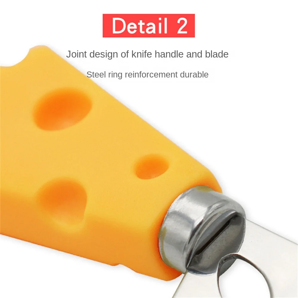 Cuchillo de pastel de luna con mango amarillo, cuchillo de mantequilla Popular, duradero, conveniente, a la moda, ama al cliente, ergonómico, alta demanda