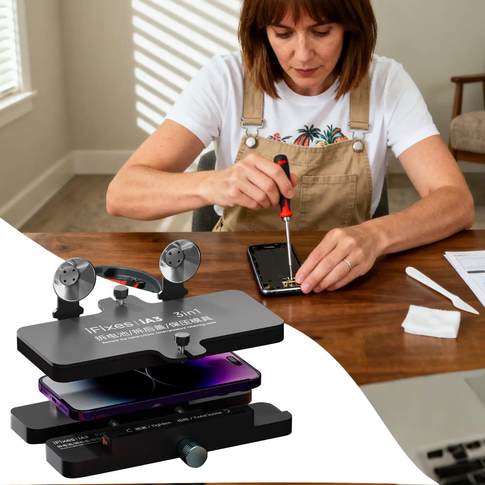 Telefon Bildschirm Entfernung Leuchte Werkzeuge Saugnapf Telefon Bildschirm Opener Befestigungs Klemme Smartphone Reparatur Liefert Für Ehemann Sohn