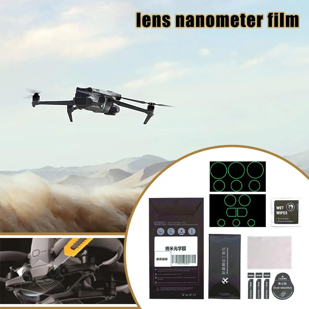  for dji AVATA 2/For Goggles 3 Drone Protective Film Sensor Glasses Protective Anti-scratch Film Lens Film Protective Acces S9N6