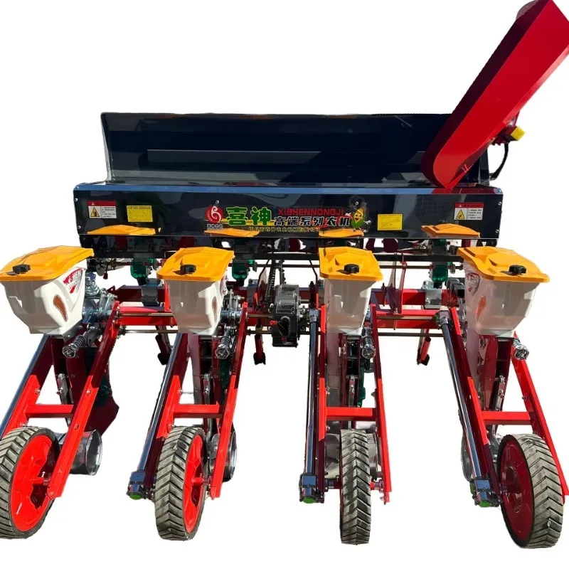 

Large Four-Row Gearbox Seeder Machine Transplanter Efficient Sowing Fertilizing Corn Sorghum Terrain-Imitating Profile Hydraulic