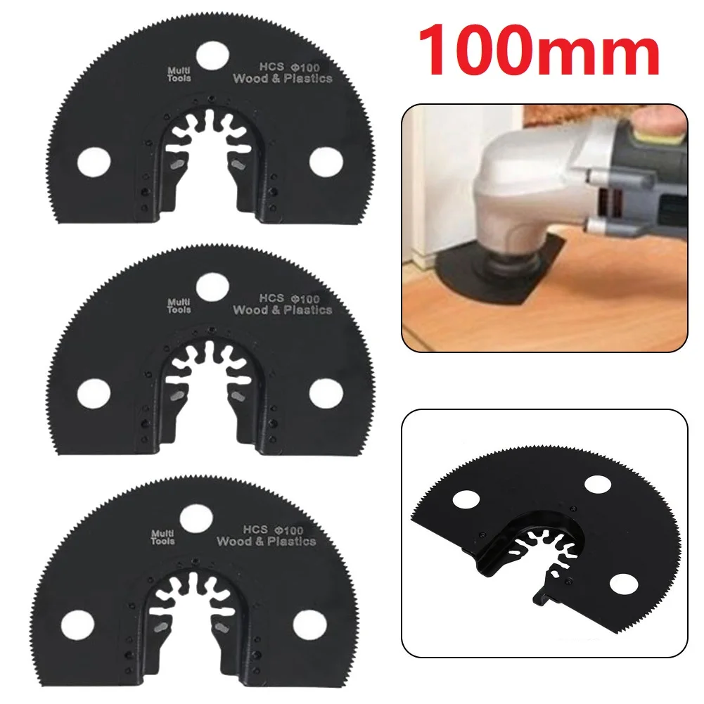 Mes Multi Zaagblad 100Mm 100Mm/3.93Inch Hout Snijden Zwart Cirkelvormig Voor Metalen Multi Tool Oscillerend Zaagblad