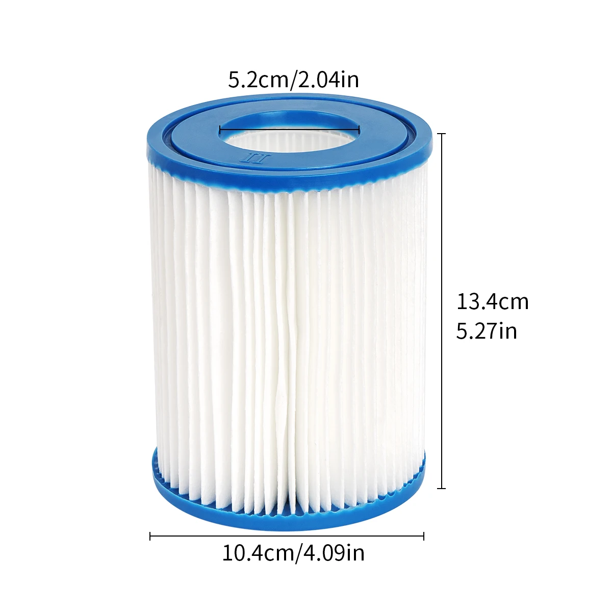 Type II Filter Cartridge for Bestway 58094 Swimming Pool, Replacement Hot Tubs Filter Compatible with Lay Z SPA Filter Pump