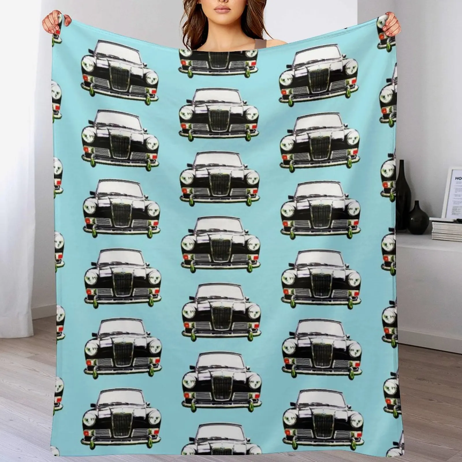 

Riley Elf 1960s British classic car bold Throw Blanket