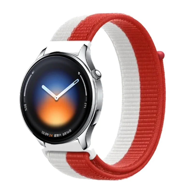 22mm 20mm Nylon Strap For Xiaomi Watch 5 Fashion Flag Style Comfortable Wristband OPPO Watch S-X2-X3/Oneplus Watch Lite-3-2-4-2R