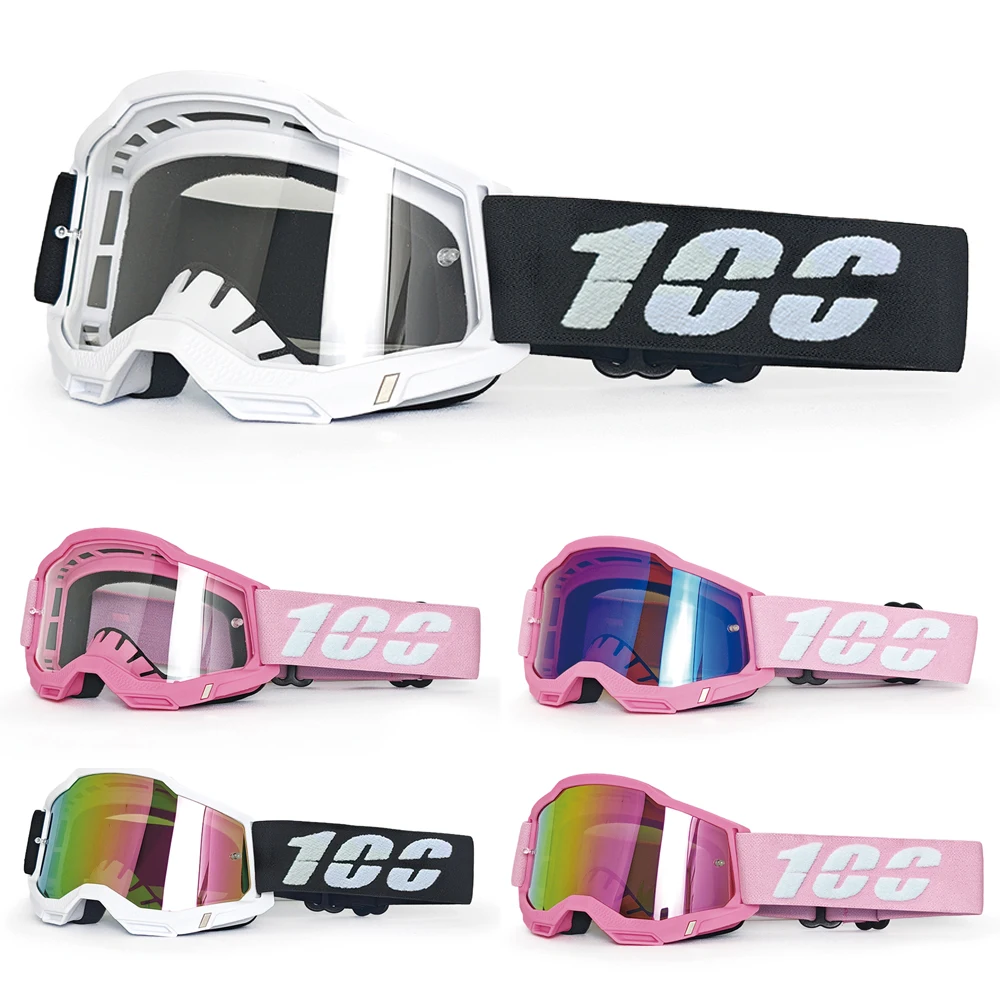 100 Bike Goggles Outdoor Cycling Glasses Moto Skiing Windproof Sandproof  Protection Man Woman Sunglasses
