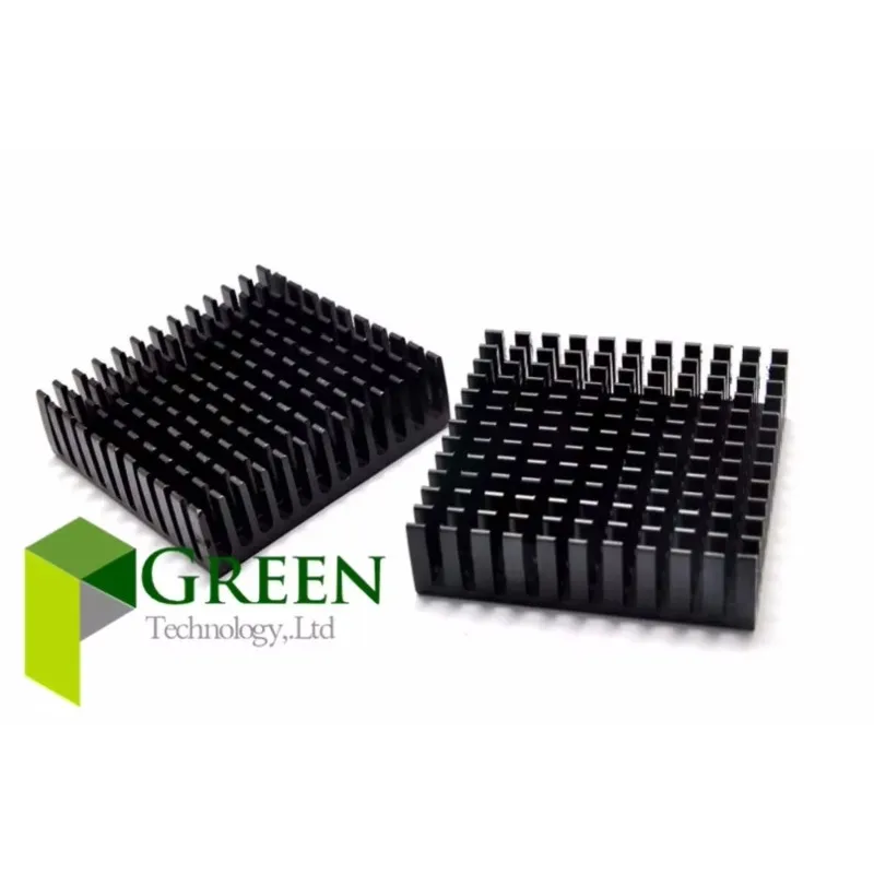 pa 20개 40mm 4cm 40*40*11MM 블랙 알루미늄 히트싱크 그래픽 카드 쿨링 쿨러 노스 및 사우스 브리지 히트 싱크