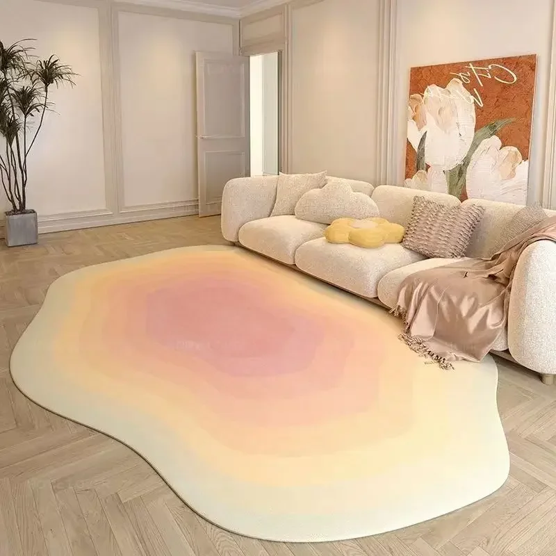 Vintage Aesthetic Carpet Big Size Irregular Baby Korean Bedroom Stitch Floor Korean Rug Entrance Dywan Do Salonu Home Decoration