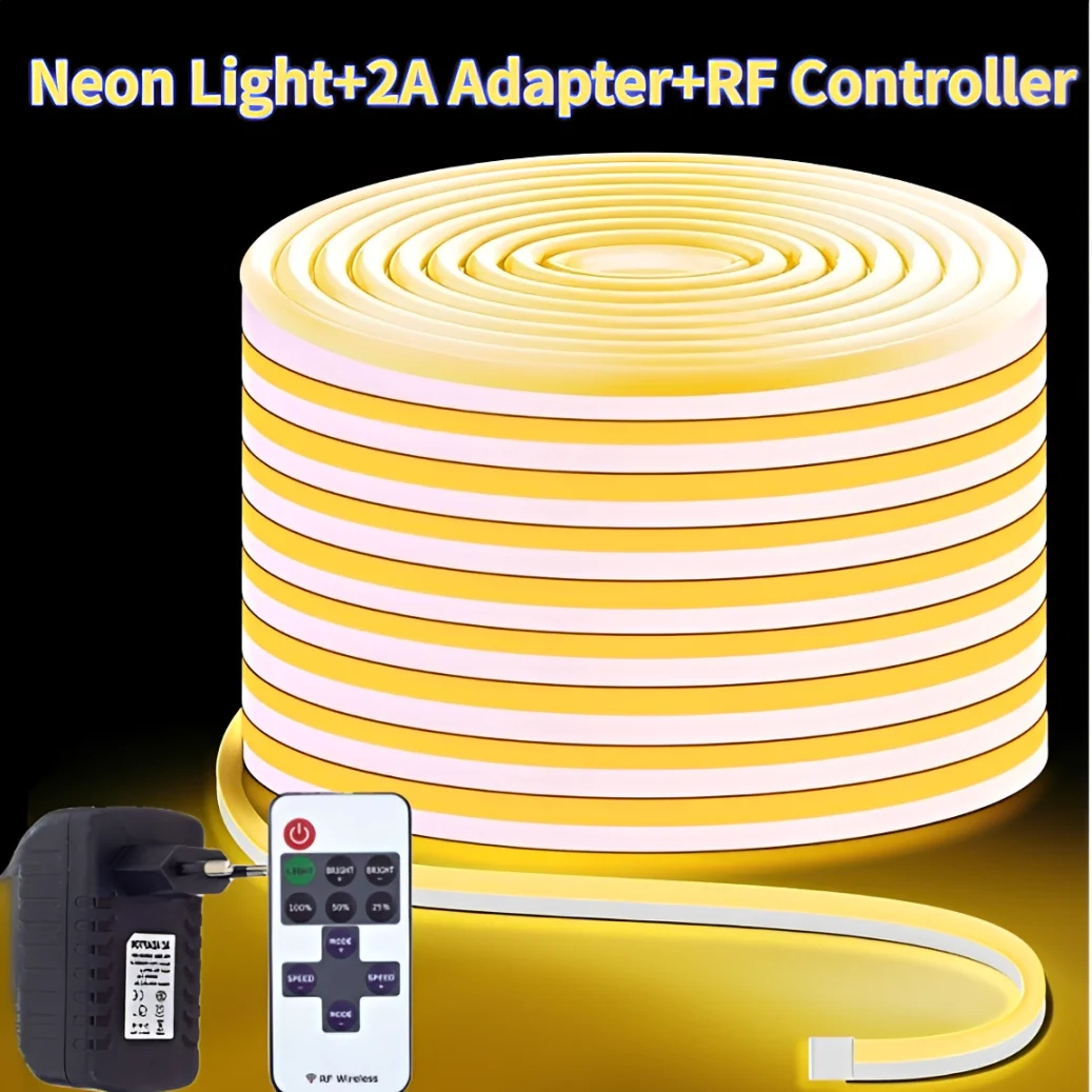 

Waterproof COB LED Strip Light 12V Flexible LED Neon Light 1-10 Meters 320 LEDs High-Density Linear Lighting COB LED Light