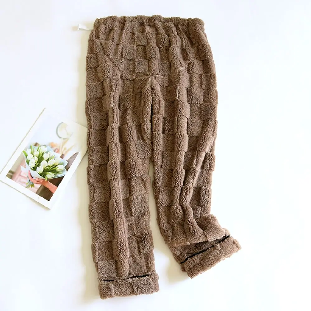 Winter Maternity Fleece Leggings Warm Thickened Trousers For Pregnant Women Adjustable Belly Support Soft Flannel Home Pants