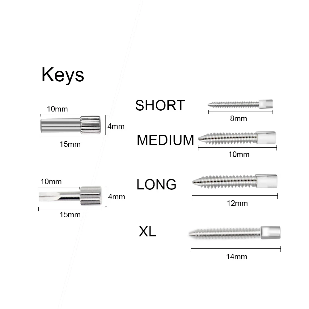 Dental Screw Post Titanium Stainless Steel Screw Post Golden S M L XL Size Completed Kit Refill Materials For Dentist Tool