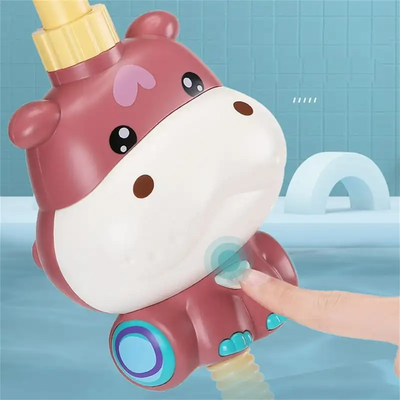 Electric Elephant Adjustable Baby Bath Shower Head - Fun Bathtub Toy