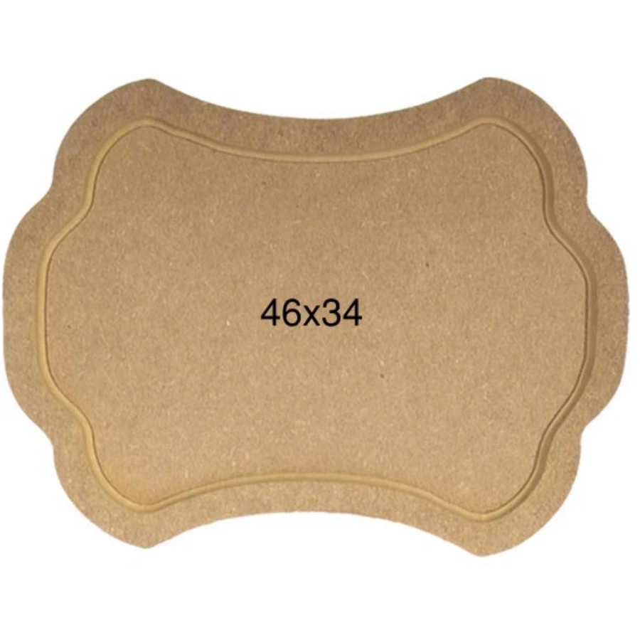 T719 large 10mm trapezoid tray, paintable wood tray