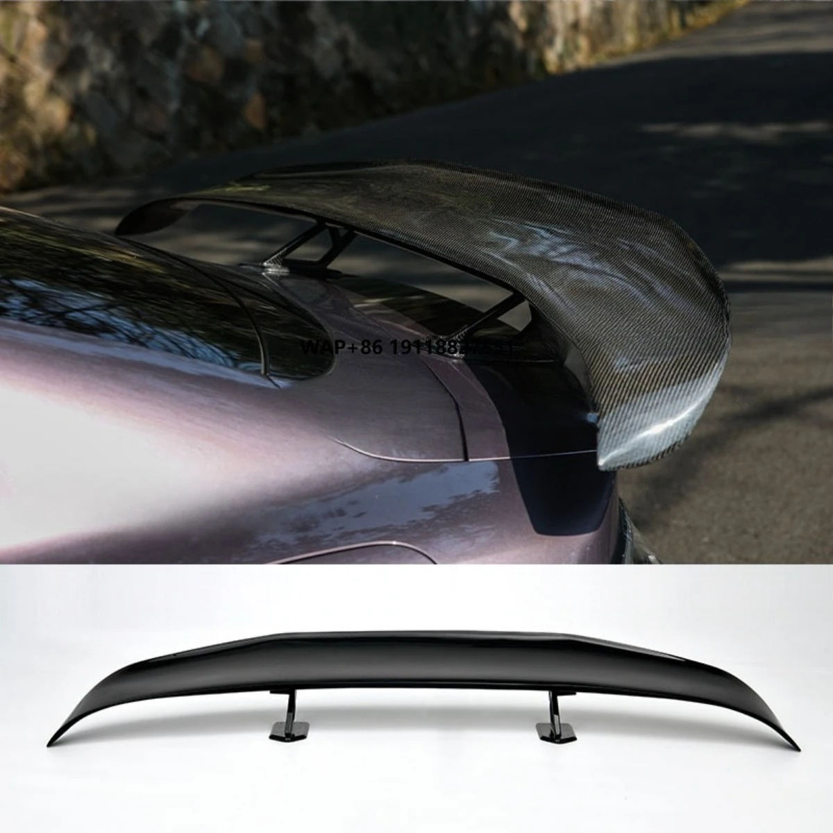 

Carbon Look Car Rear Trunk Spoiler Wing Modification Part For Rear Trunk Spoiler Wing Ultra Style Car Accessories