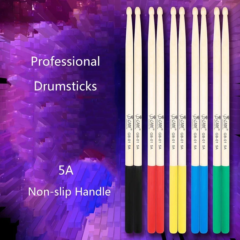 5A Maple Drumsticks Professional Wooden Percussion Accessories Drum Mallets Musical Instrument Parts Percussion Instruments