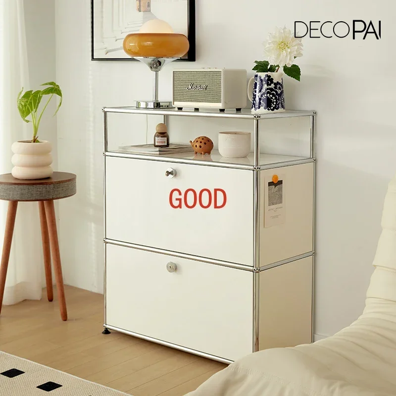 Lagerschrank Sideboard Haller Schrank Lagerregal Modul Modulare DIY Möbel Edelstahl Metallplatte