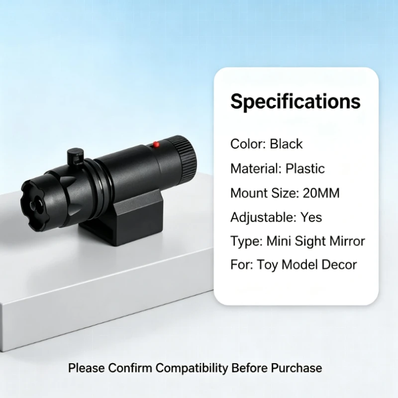 Compact Optical Decor Unit with Mount Base, Black Appearance Hobby Accessory, Delicate Collection Ornament for Desktop Display