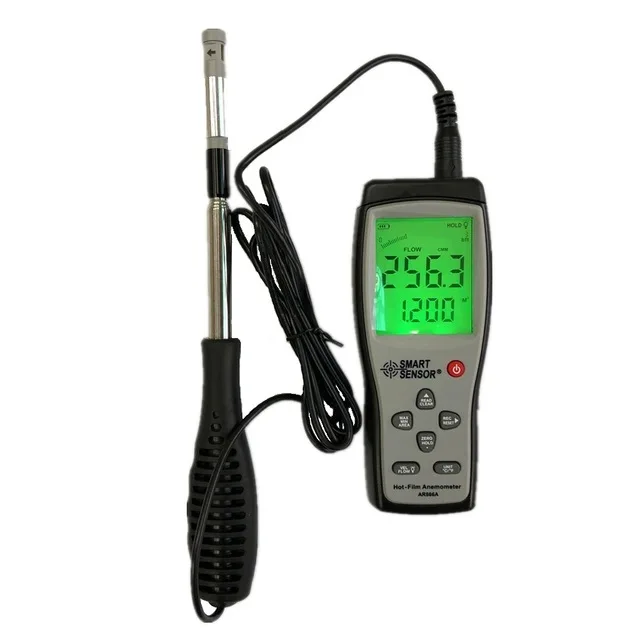 Hot Wire Thermo-Anemometer Tester  Thermal Anemometer Wind Speed Meter With USB