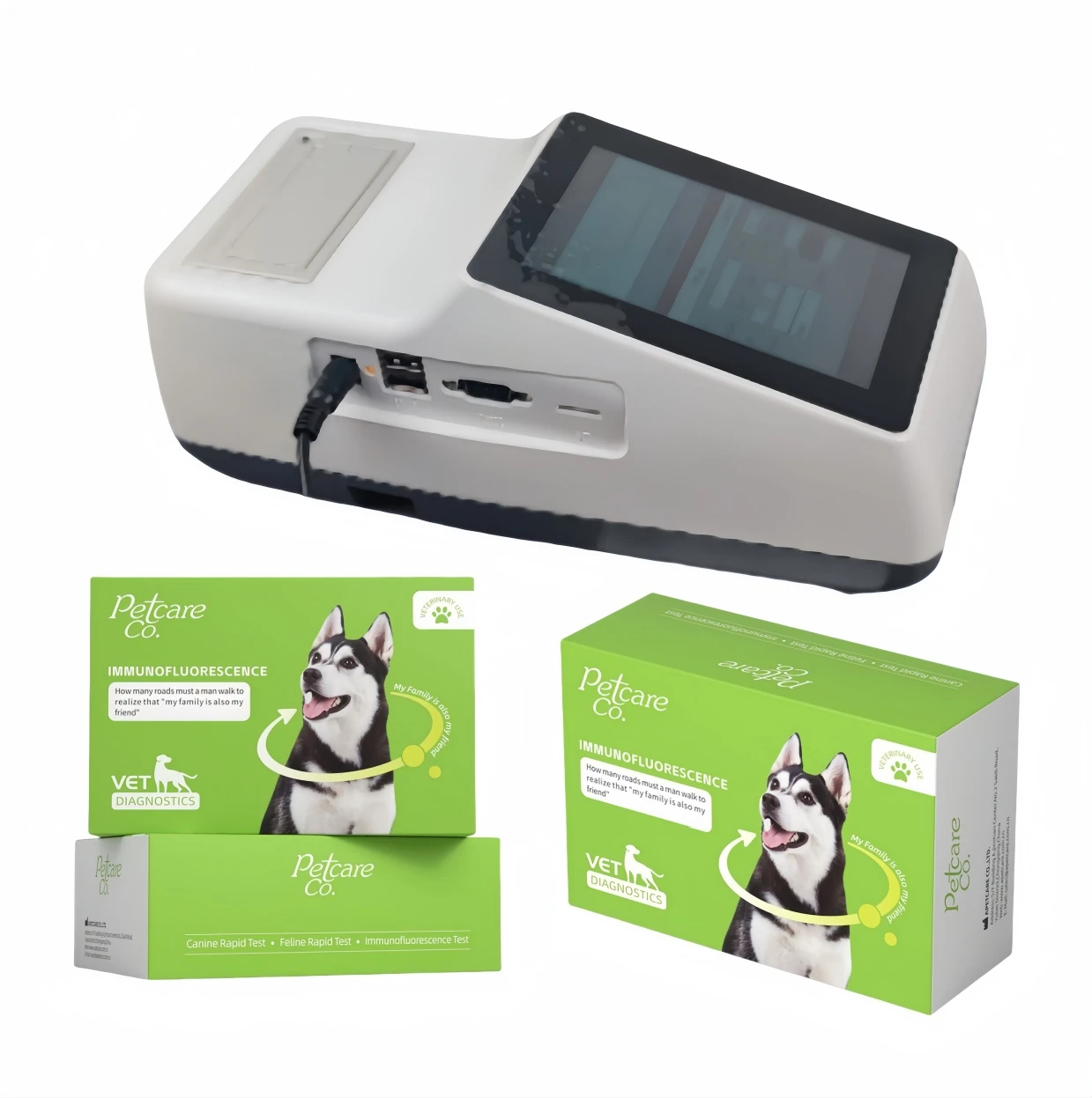 Vet Immuno  Fluorescence Rapid Detection Reagent  Assay Analyzer Immunoassay Machine