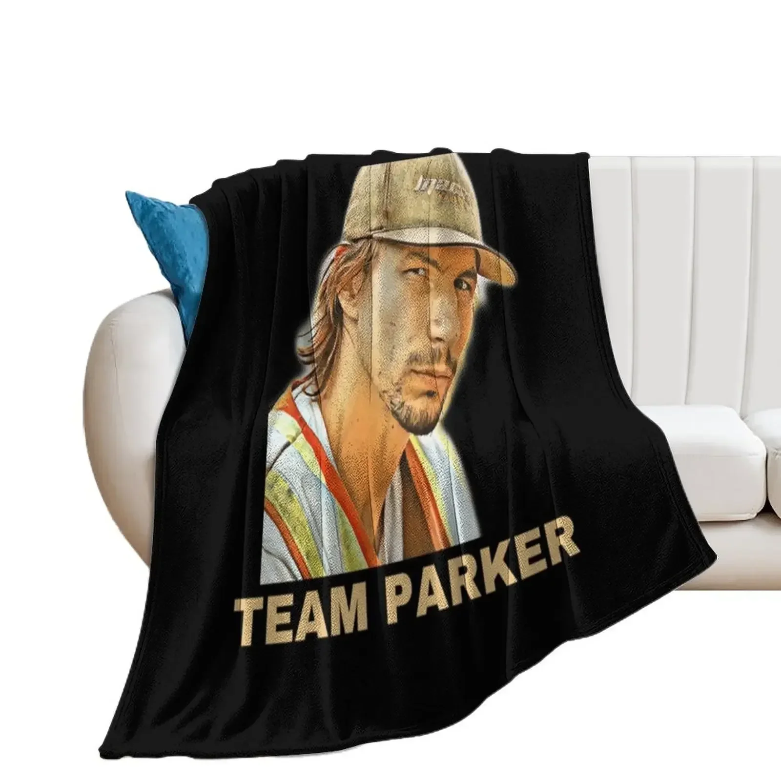 

Team Parker Gold Rush Tri-blend Throw Blanket Flannels blankets and throws Softest Blankets