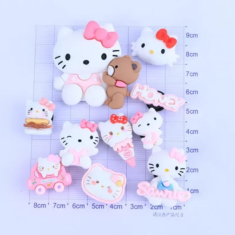 Sanrio Anime Hello Kitty accesorios de hebilla de zapato Kulomi Yugui perro Merloty pudín perro dibujos animados Diy Combo chica regalos de vacaciones