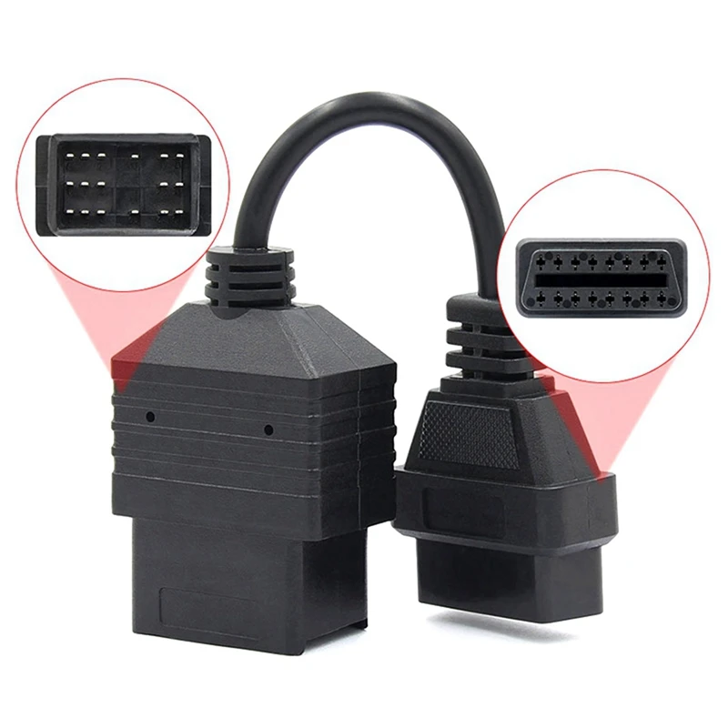 5X Car OBD II Cable For Toyota 17Pin To 16Pin OBD 2 Female Diagnostic Connector For Toyota 17 Pin OBDII Adapter