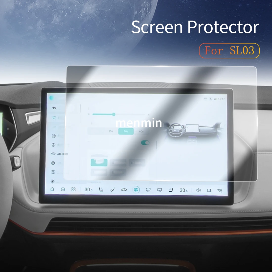 

Автомобильные наклейки Dash Carplay, зеркало, защитная пленка для экрана, дисплей, закаленное стекло, защитная пленка для автомобиля 24 темно-синего цвета SL03