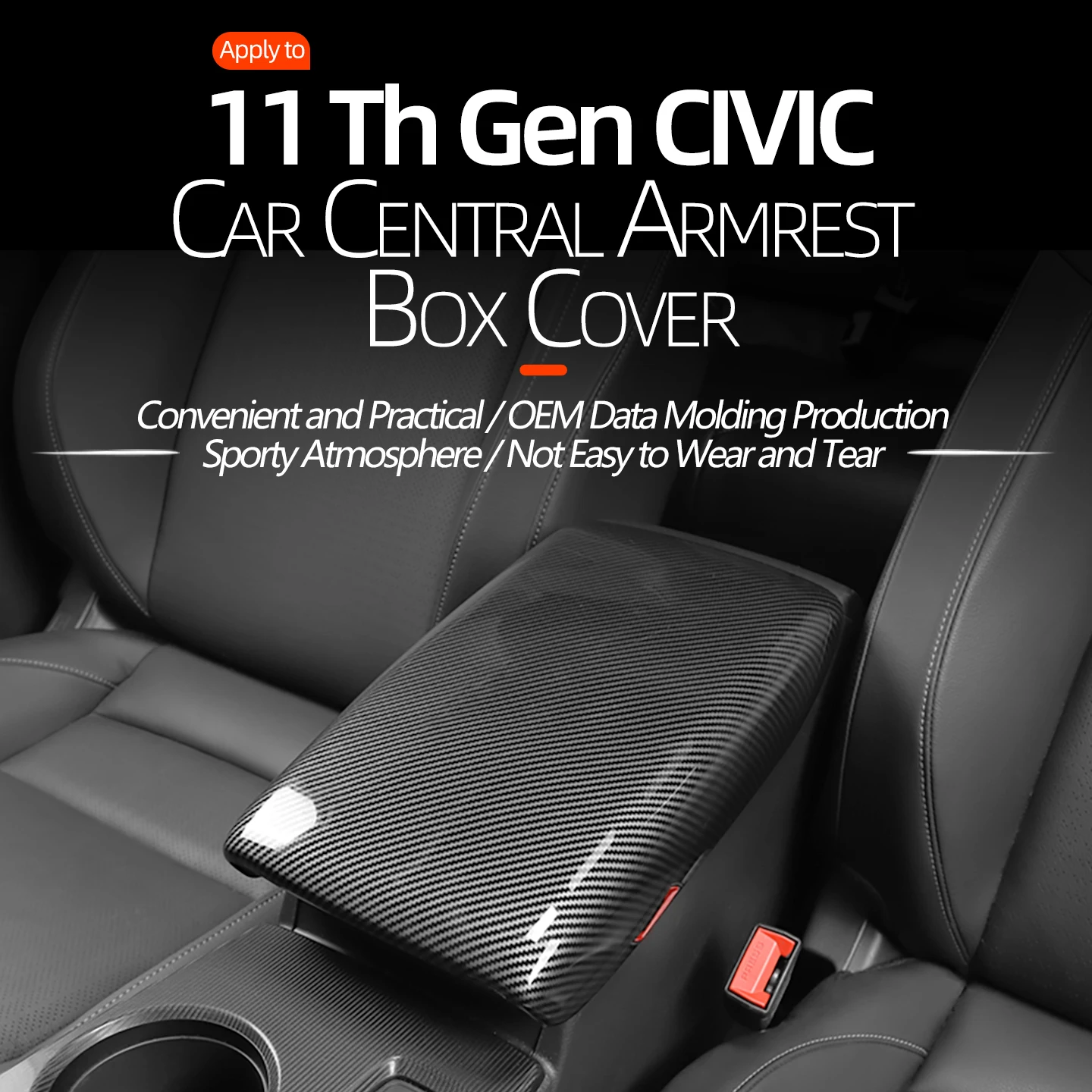 

For HONDA 2022-2025 11 th Gen CIVIC Sedan/Hatchback/LX/EX/Sport/Touring Handrail box protective cover