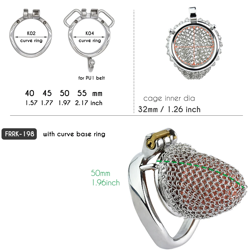 FRRK Mesh Chastity Cage Anti Removal BDSM Male Chastity Device Mens Underpant Erection Denial Cock Lock for the Penis Sex Shop