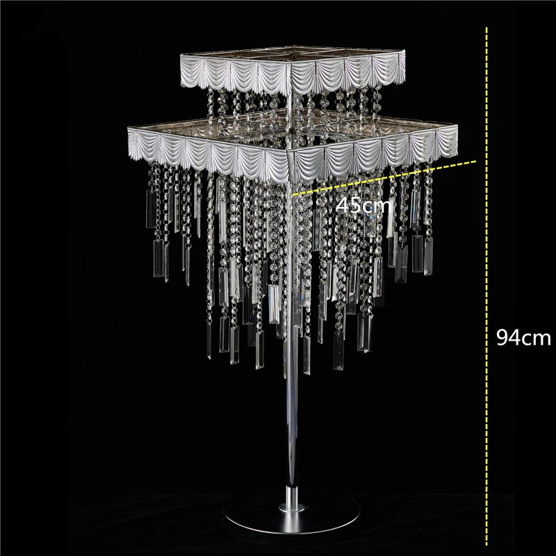 Crystal Flowers Stand  CandlestickRoad Lead Candelabra Centerpieces Wedding Porps Christmas deco