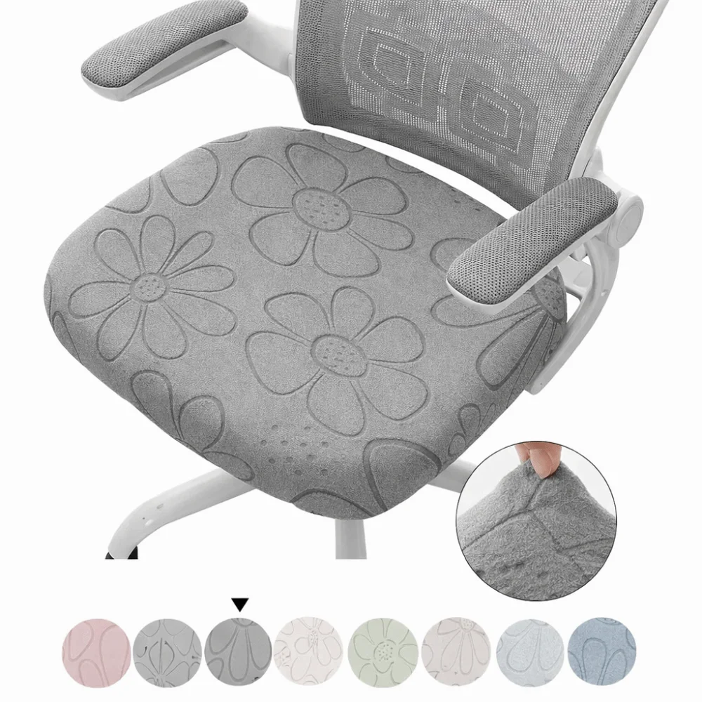 Universal Office Chair Seat Covers Thickened Removable Computer Chair Cove Jacquard Washable Chair Dustproof Cover