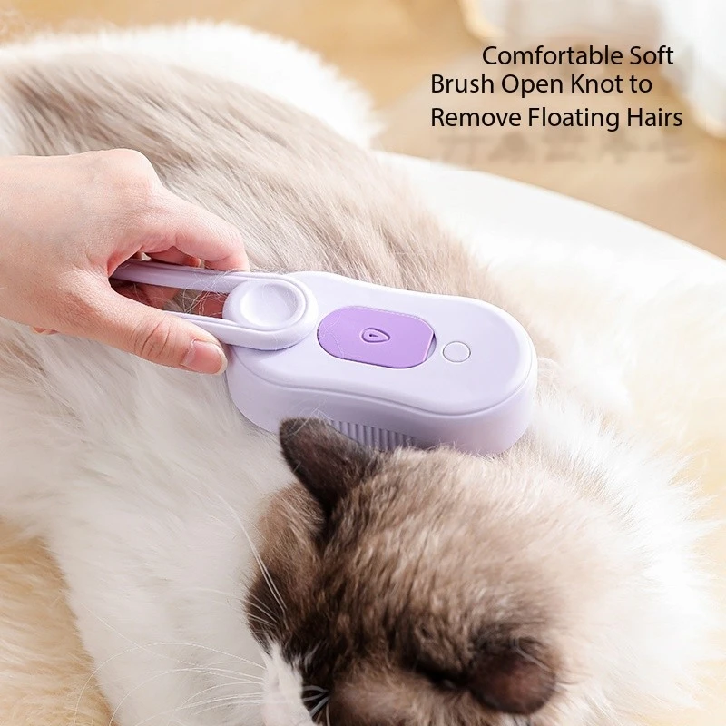 Hair-free Space Tool Electric Self-cleaning Pet Brush for Cats Dogs Steamy Massage Comb Grooming Tool Pet Supplies