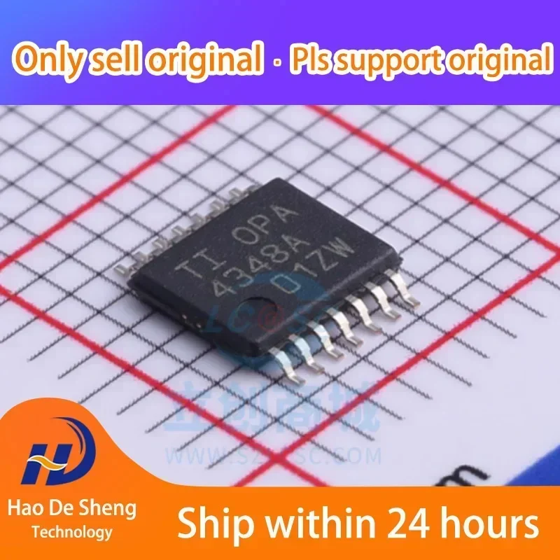 10PCS/LOT OPA4348AIPWR OPA4348AIPW OPA4348A OPA4348 TSSOP-14 New Original in Stock
