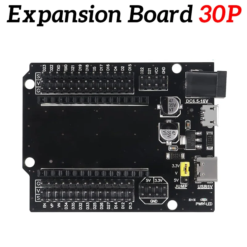 ESP32 개발 보드, 와이파이 + 블루투스, 초저전력 듀얼 코어 ESP32-DevKitC-32 ESP-WROOM-32 확장 보드, CH340C