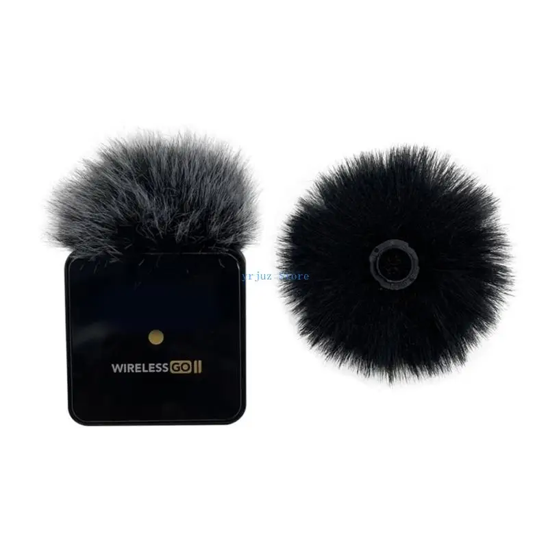 583D Lengan perlindungan kaca depan berbulu untuk Rode Wireless Go II Clear Sound