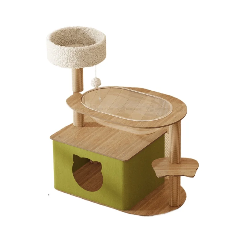 

Cat climbing frame, nest, tree integrated space capsule, sisal Tongtian pillar, big shelf, cat toy household