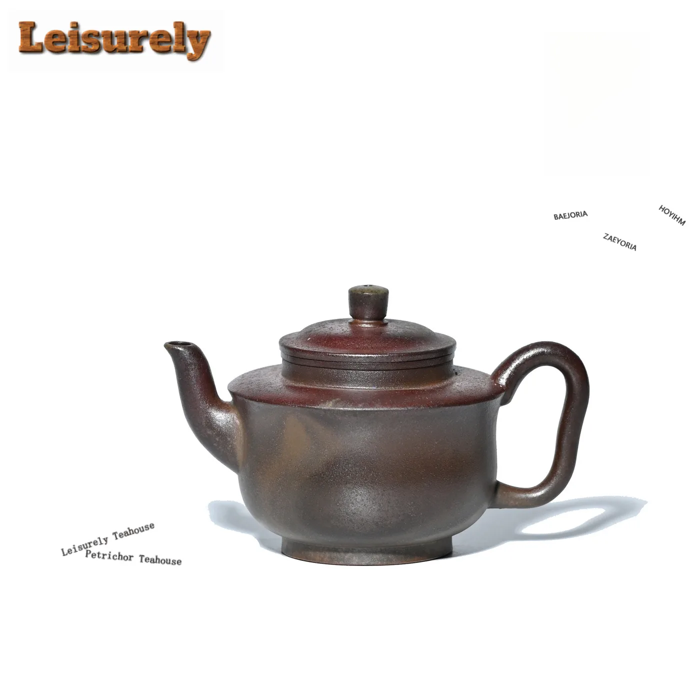 200ml Classic Yixing Purple Clay Teapots Handmade Height Lamp Pot Raw Ore Wood-fired Porcelain Mud Kettle Zisha Teaset Gifts