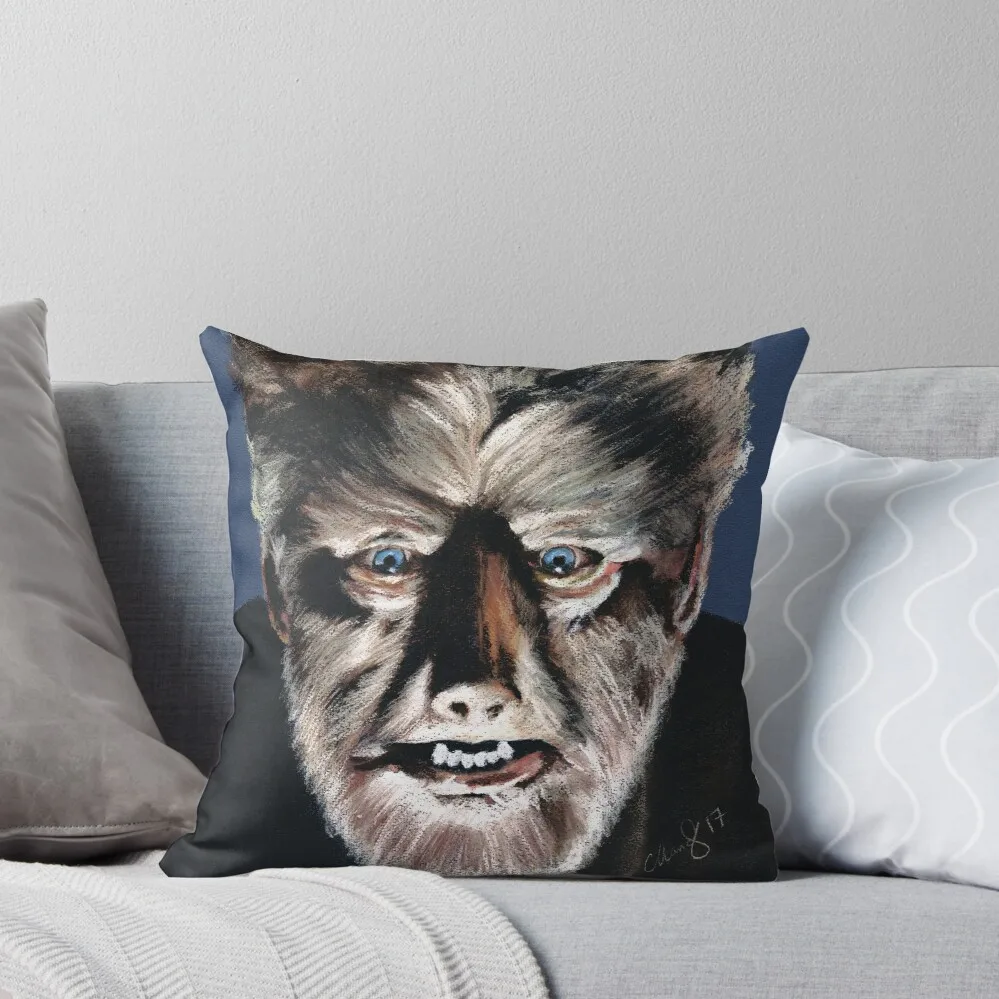 

The Wolfman - Lon Chaney Throw Pillow luxury sofa pillows Sofa Cushion Pillow